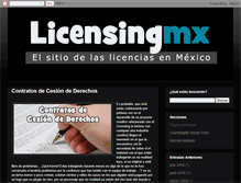 Tablet Screenshot of licensingmx.com